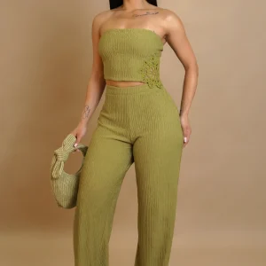 Spring Fling Pant Set - Green